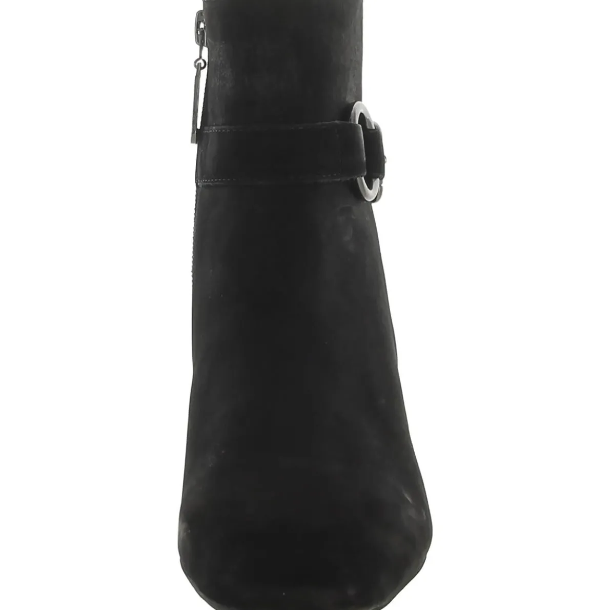 Madison Buckle Block Heel Ankle Boots