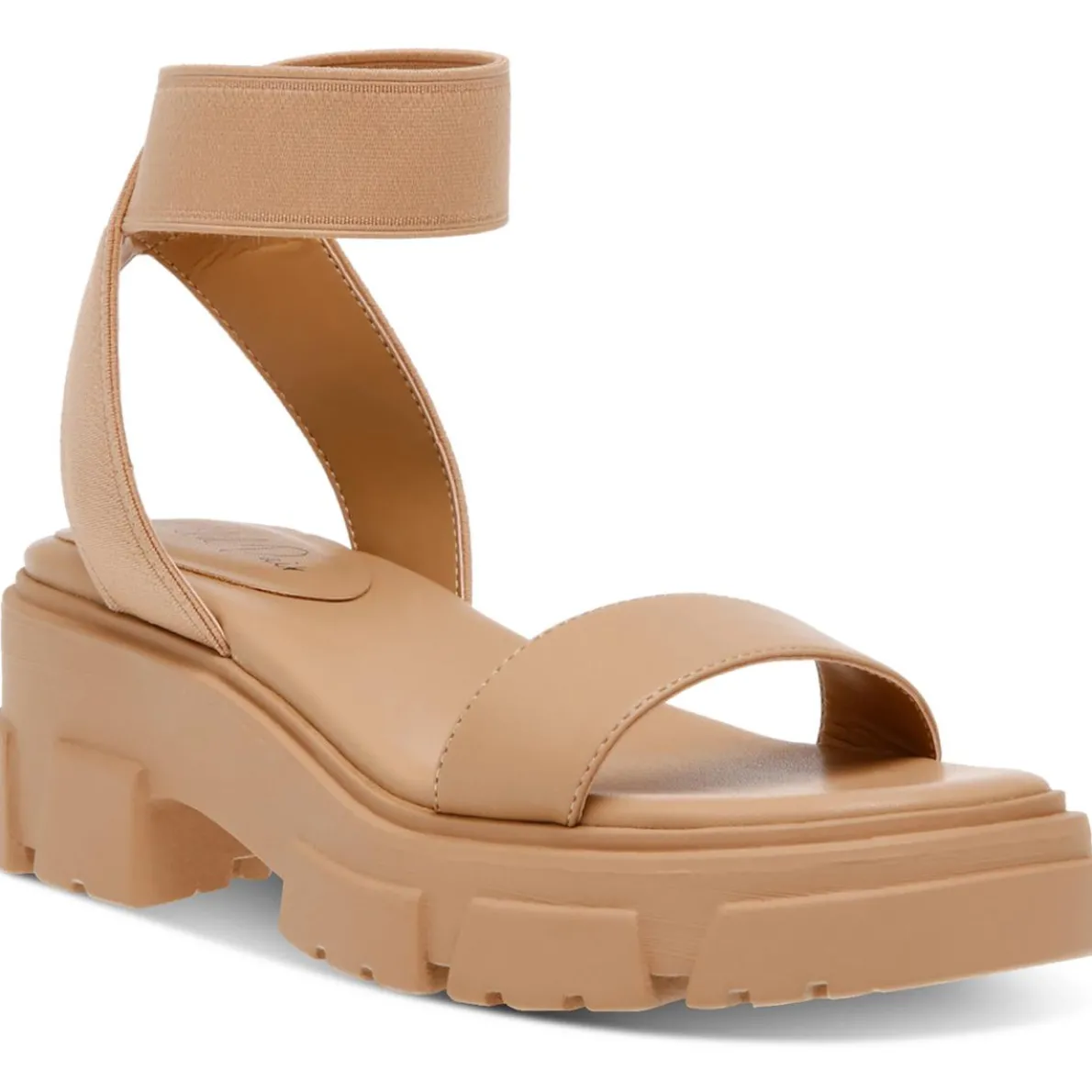 Theodorra Faux Leather Ankle Strap Platform Sandals