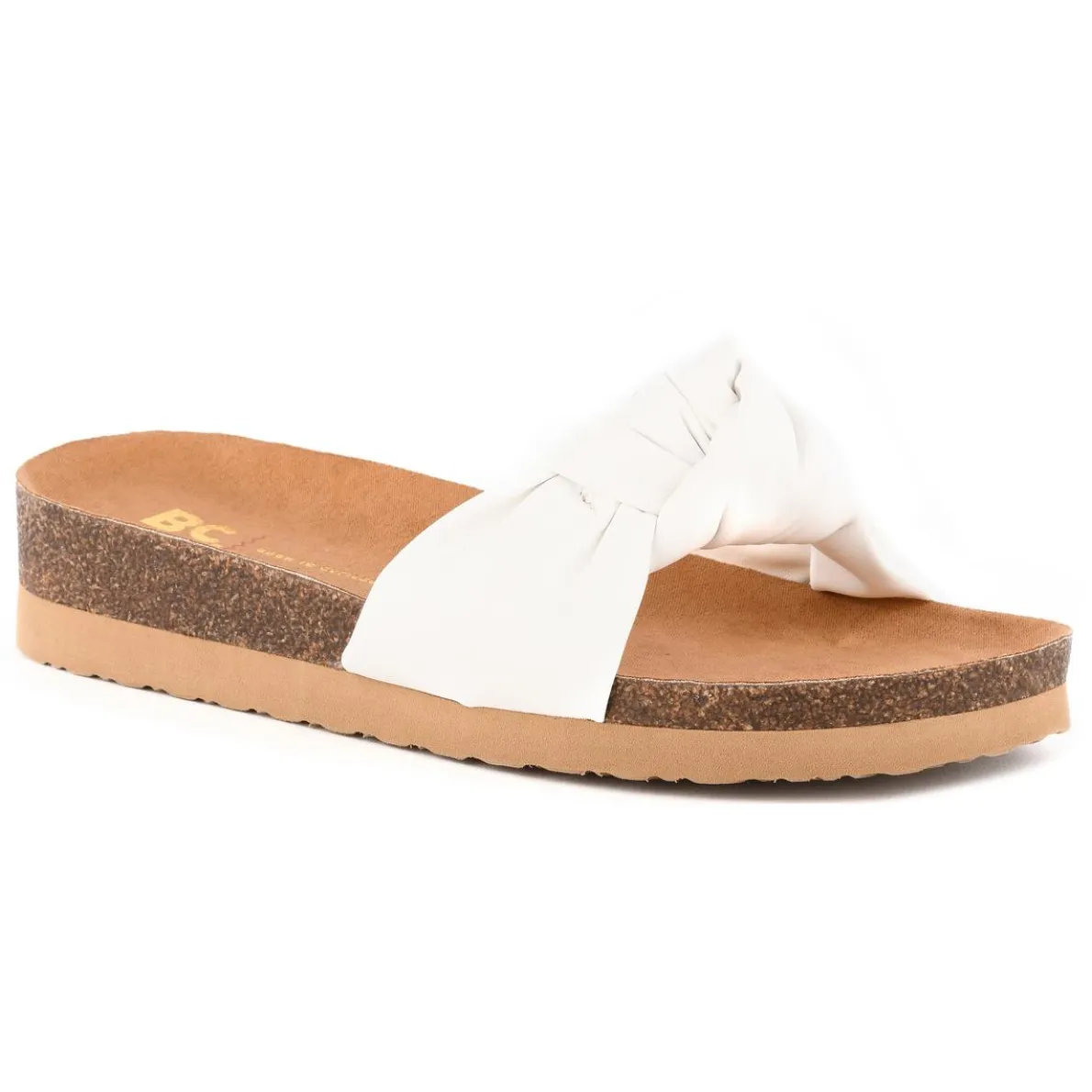 Reunion Faux Suede Slip On Wedge Sandals