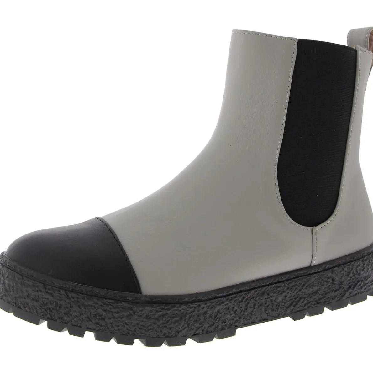 Jenie Faux Leather Stretch Chelsea Boots