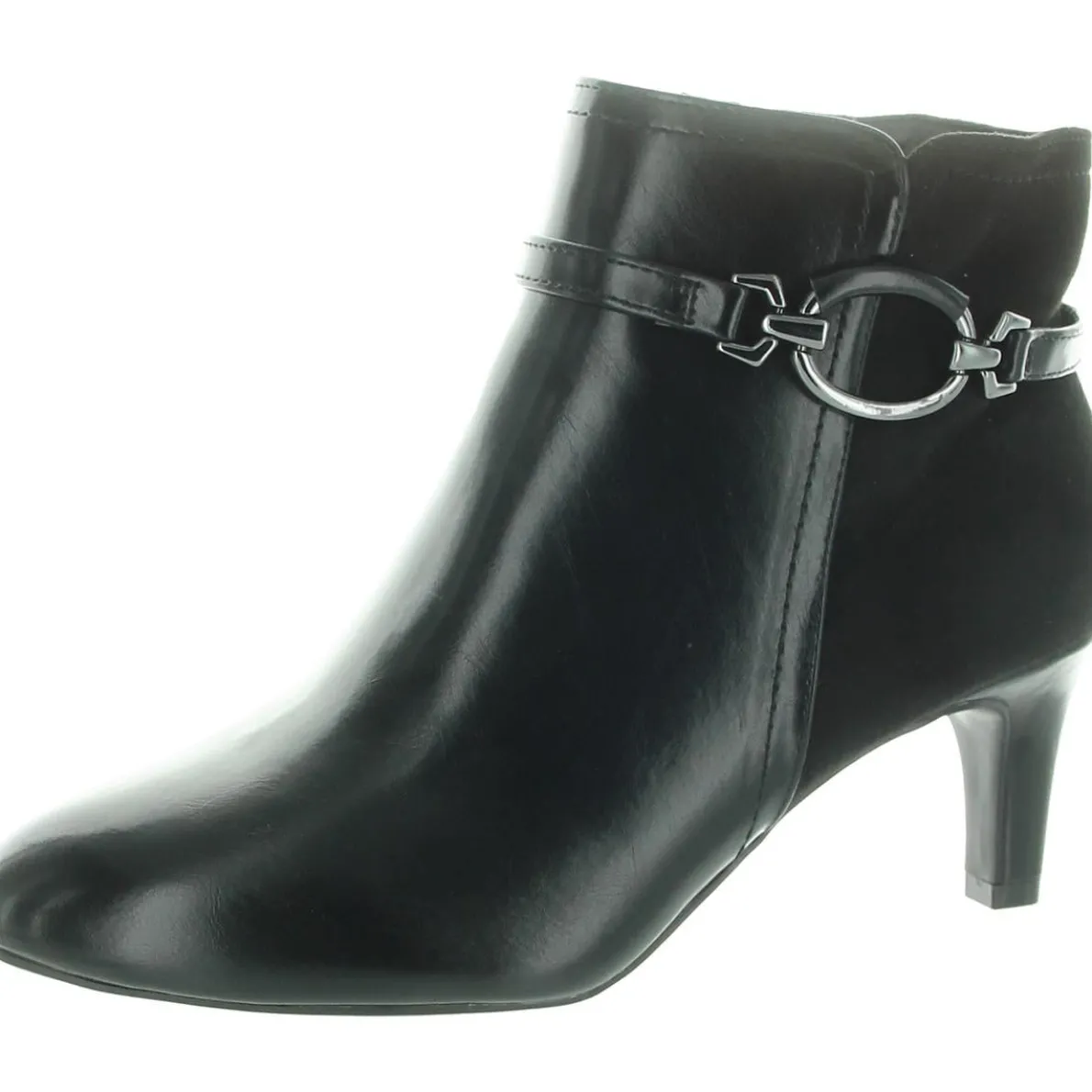 Nyssa Zipper Faux Leather Booties