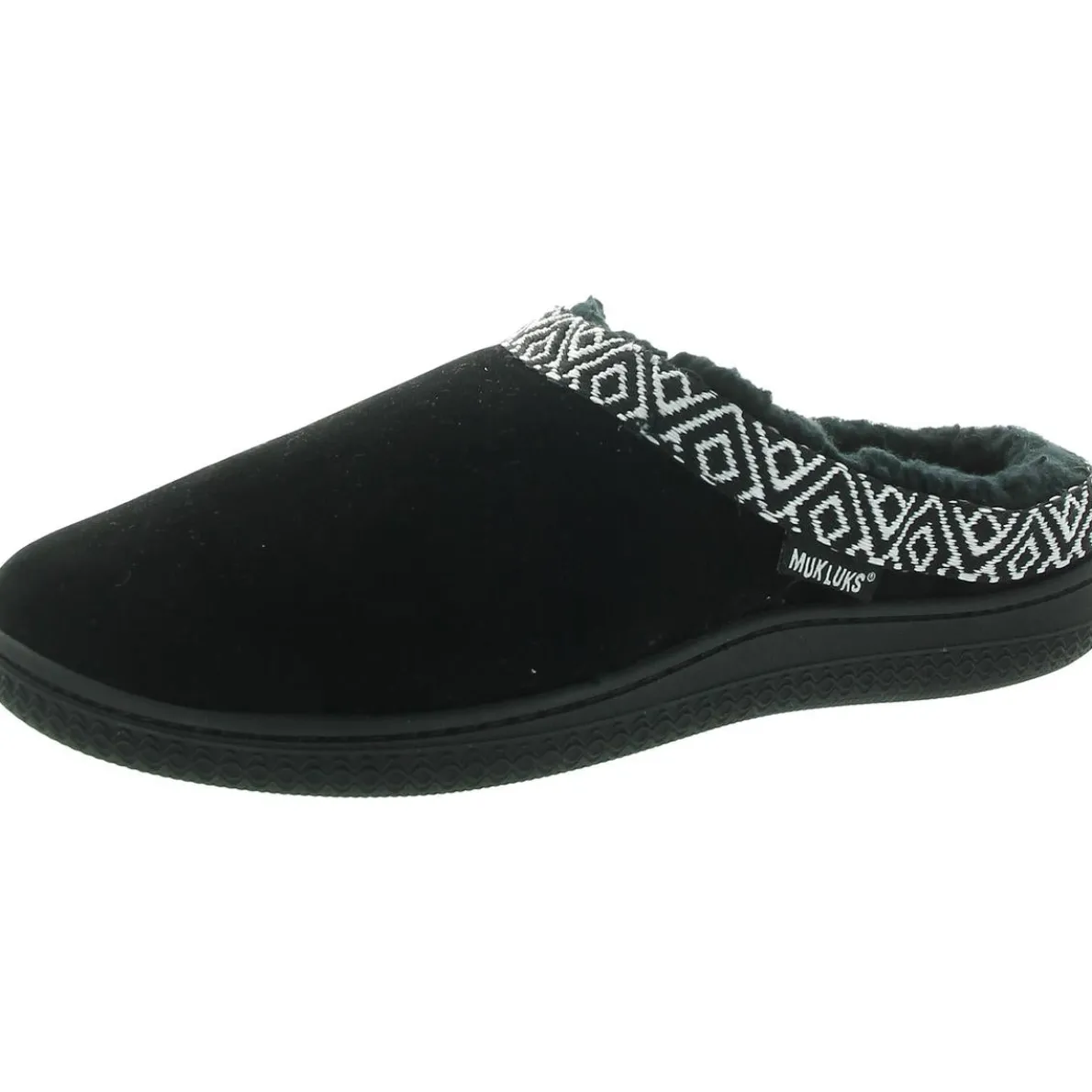 Faux Fur Lined Faux Suede Slide Slippers