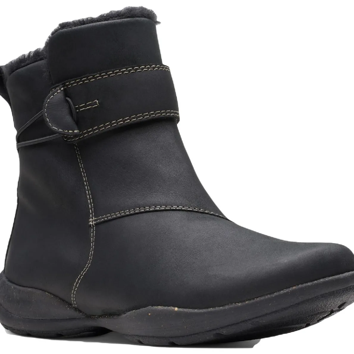 Roseville Leather Faux Fur Lined Waterproof Ankle Boot