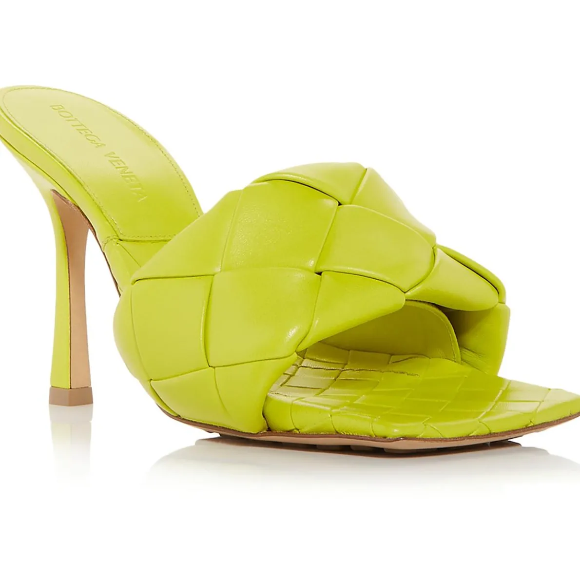 Lido Leather Woven Slide Sandals