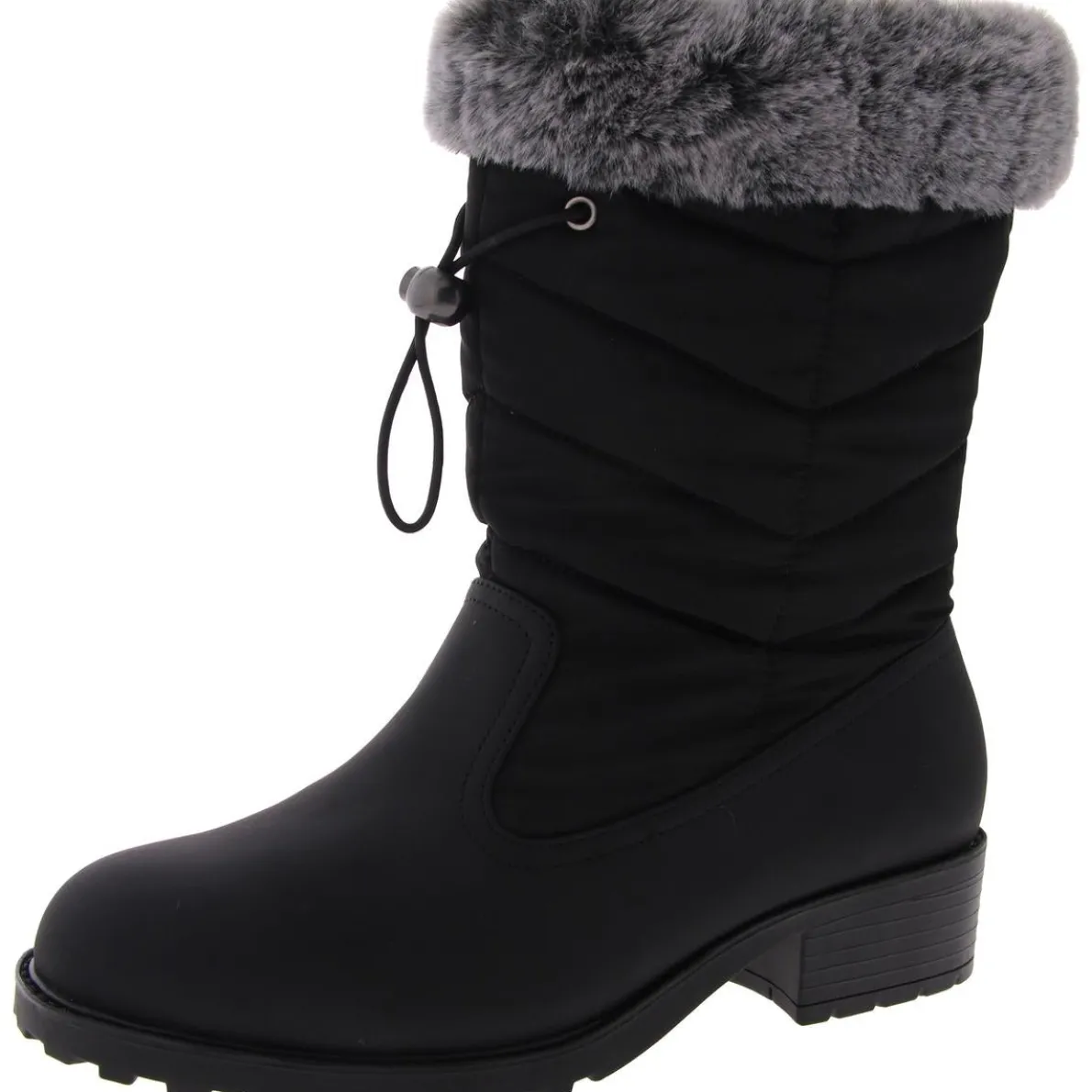 Bryce Faux Fur Lined Zipper Mid-Calf Boots