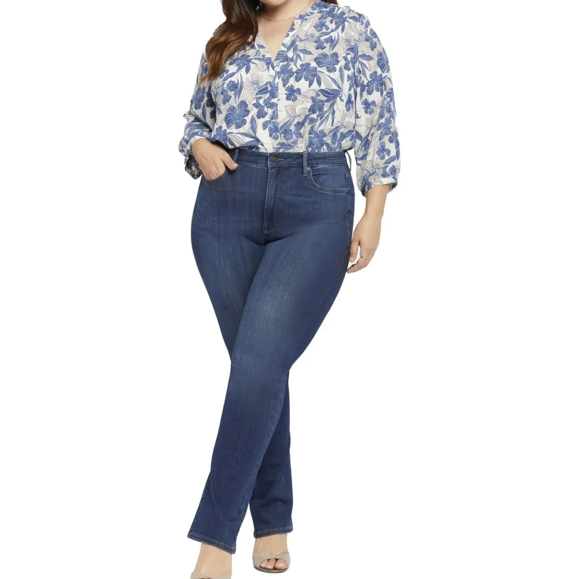 Plus Bille Denim Dark Wash Bootcut Jeans
