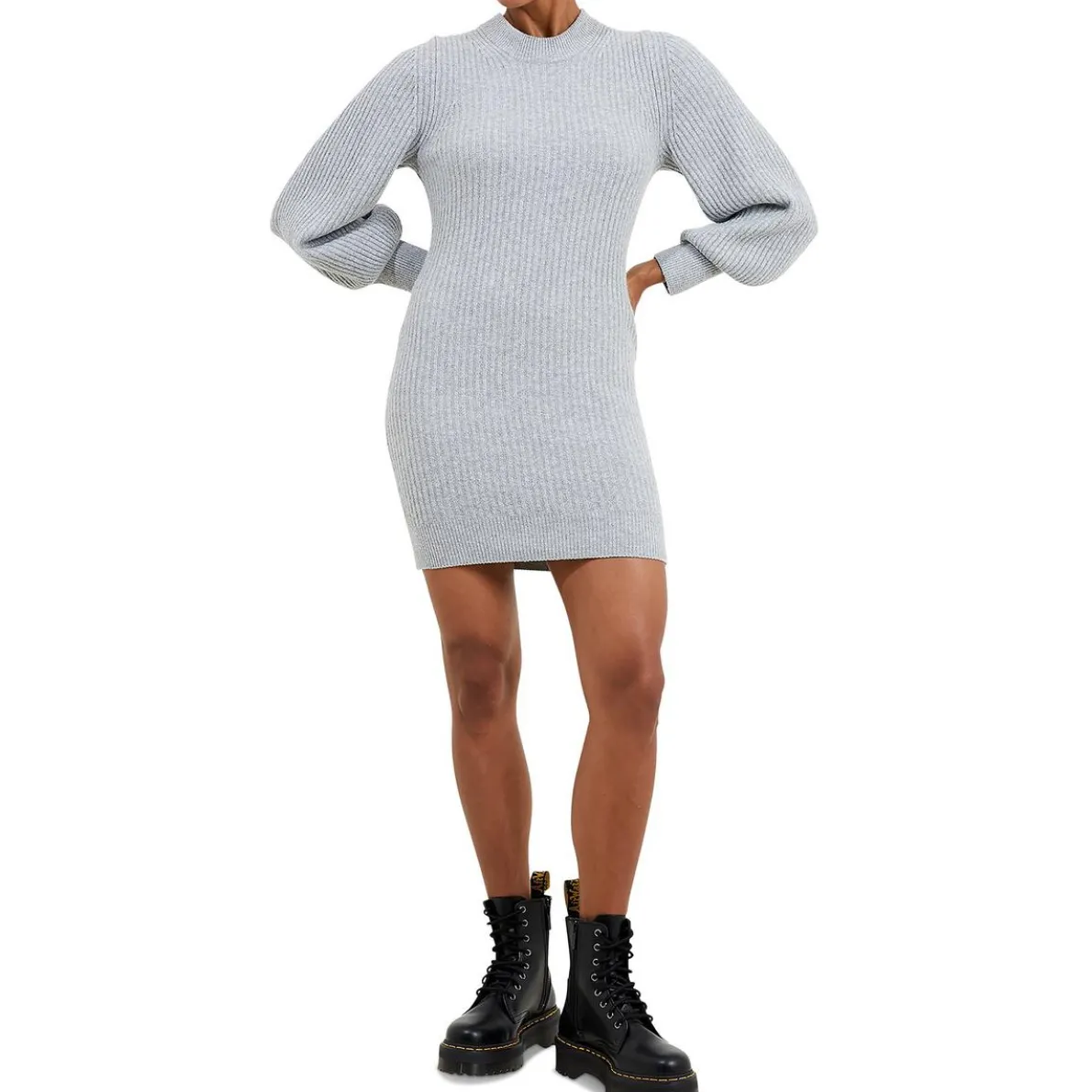 Vhari Wool Ribbed Sweaterdress