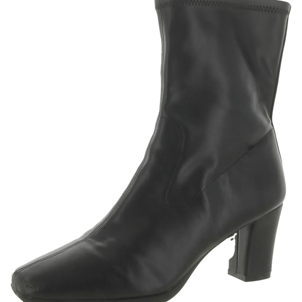 Cinnamon Faux Leather Comfort Insole Dress Boots