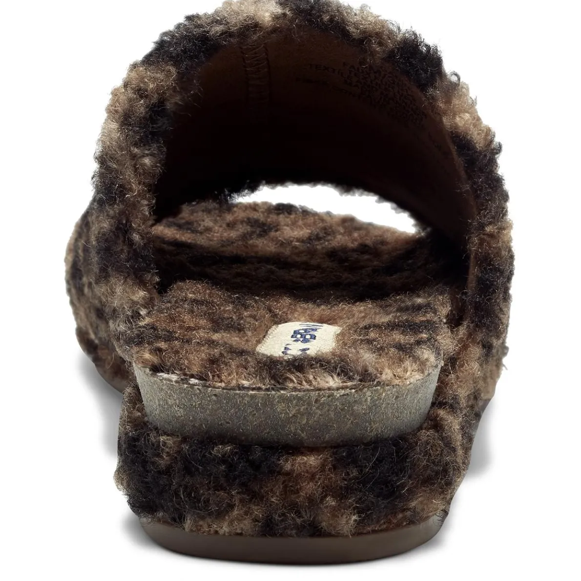 Gadini Faux Shearling Open Toe Slide Slippers