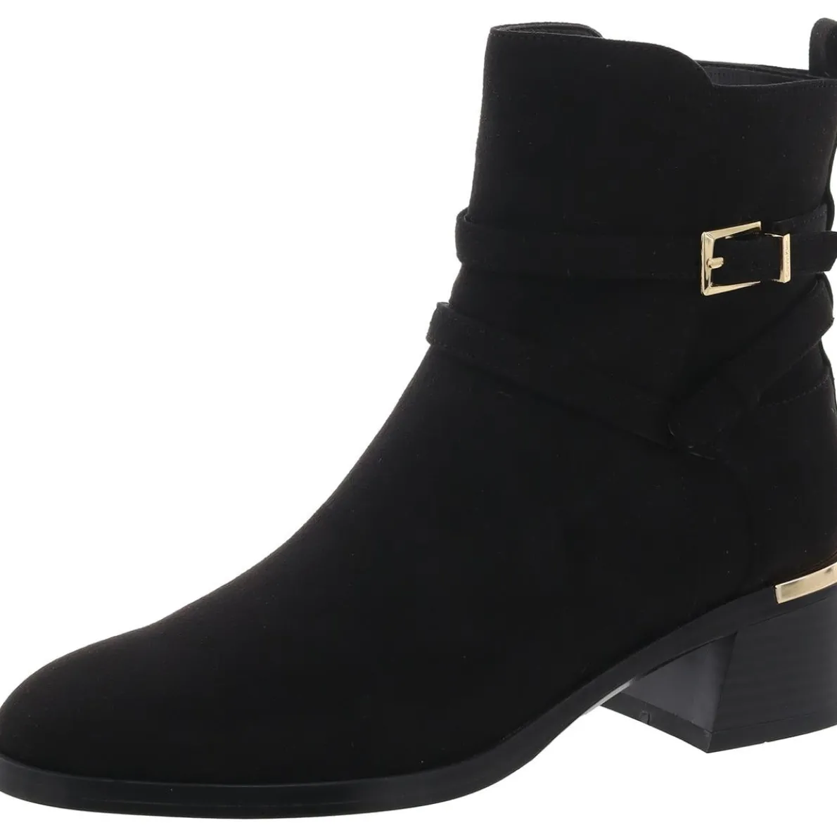 Jasen2 Zipper Faux Suede Ankle Boots