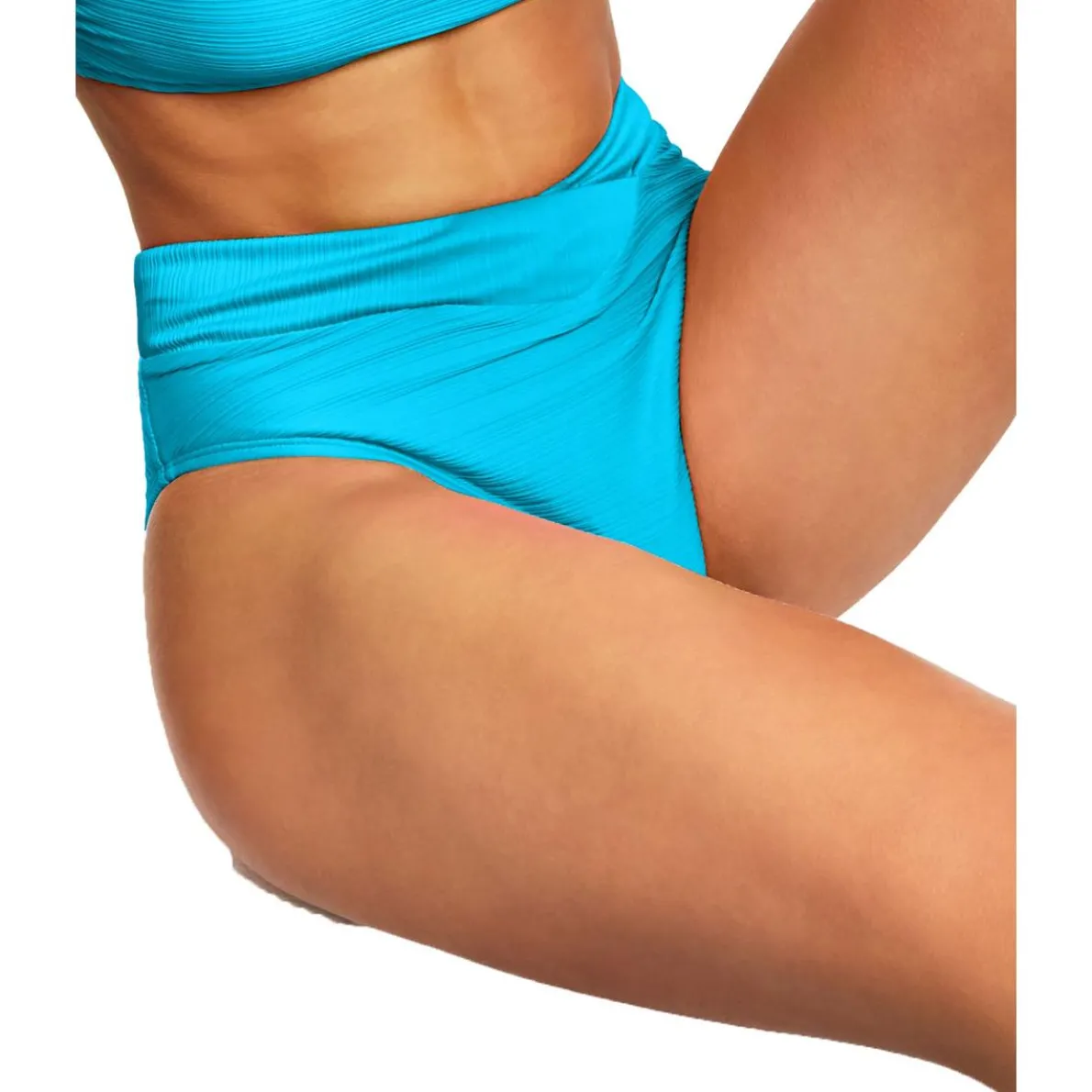 Juniors Mint Spark High Waist Bikini Swim Bottom Separates