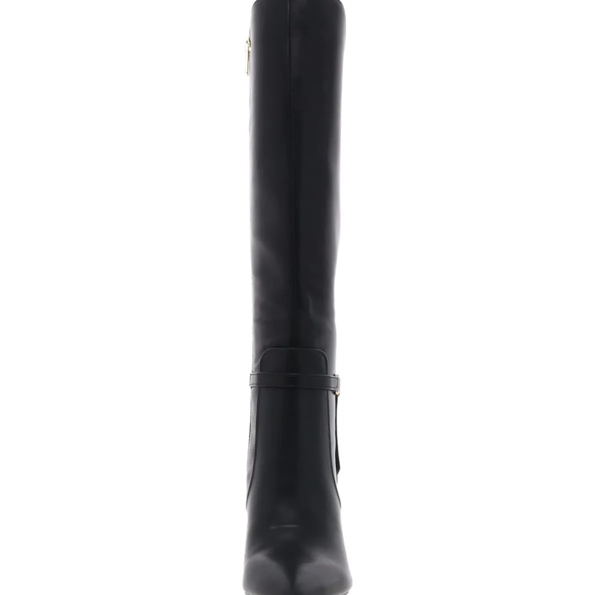 TWJullie Solid Faux Leather Knee-High Boots