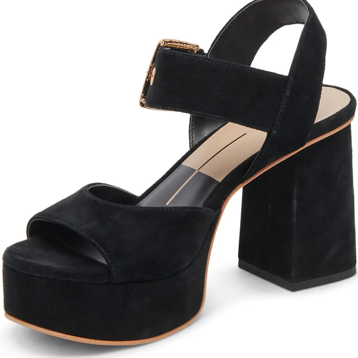 Bobby Buckle Ankle Strap Block Heel