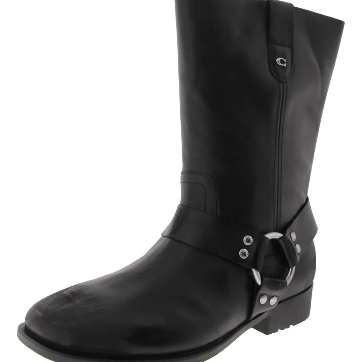 TARA Leather Pull On Mid-Calf Boots