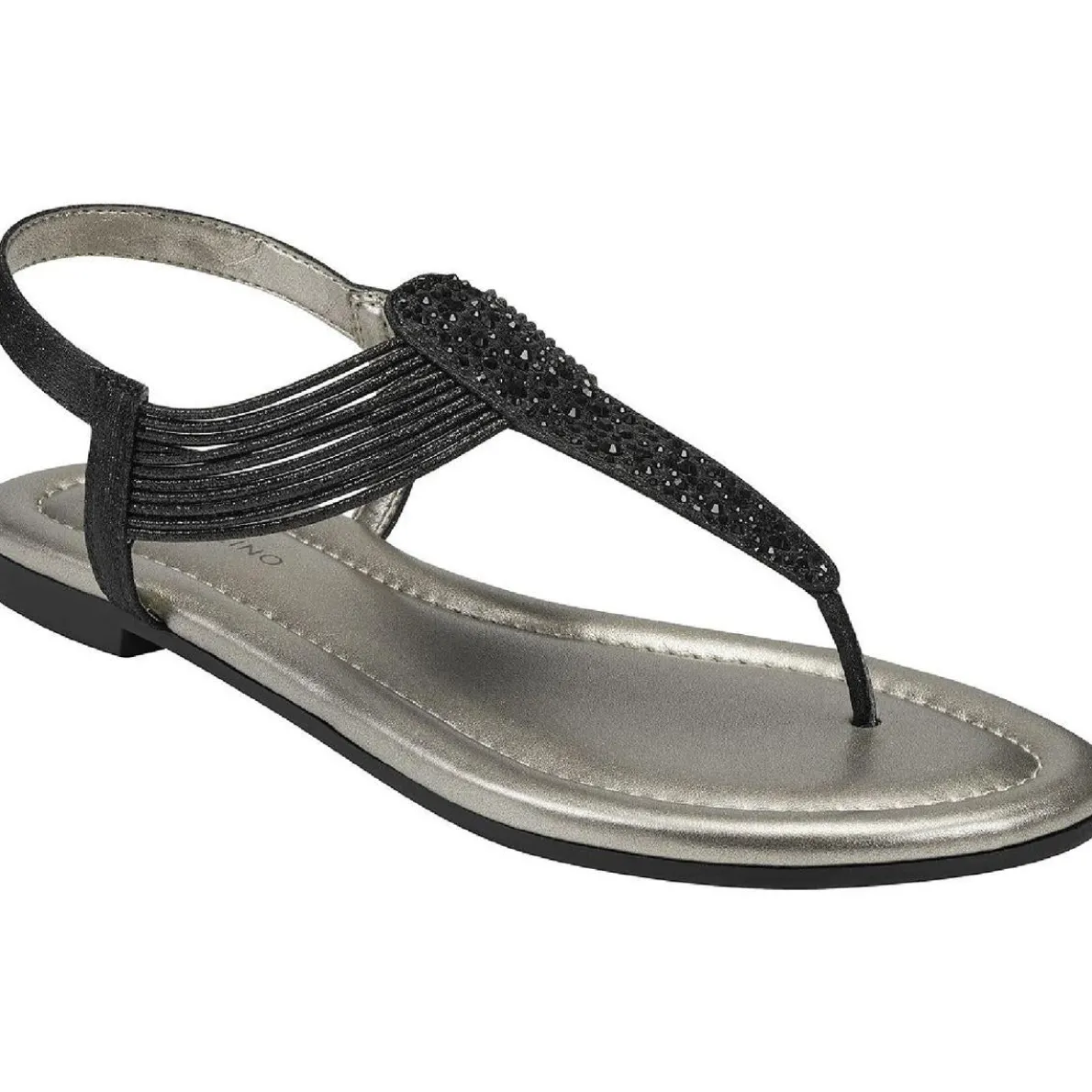 Kayte Glitter Jeweled Thong Sandals