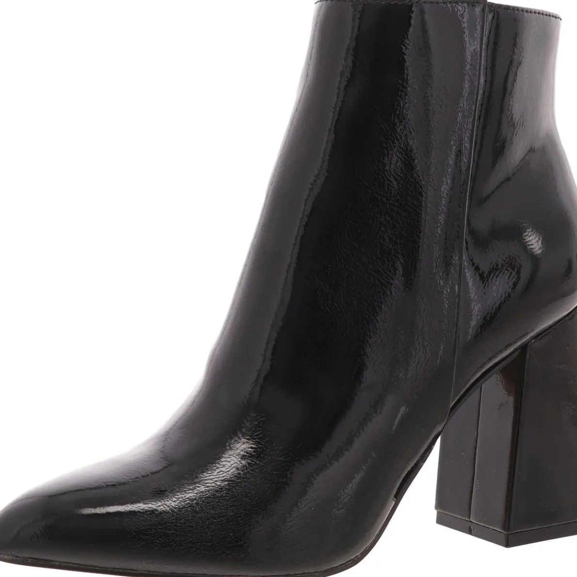Briel Block Heel Patent Ankle Boots