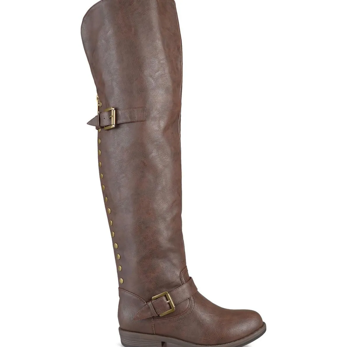 Kane Wide Calf Faux Leather Knee-High Boots