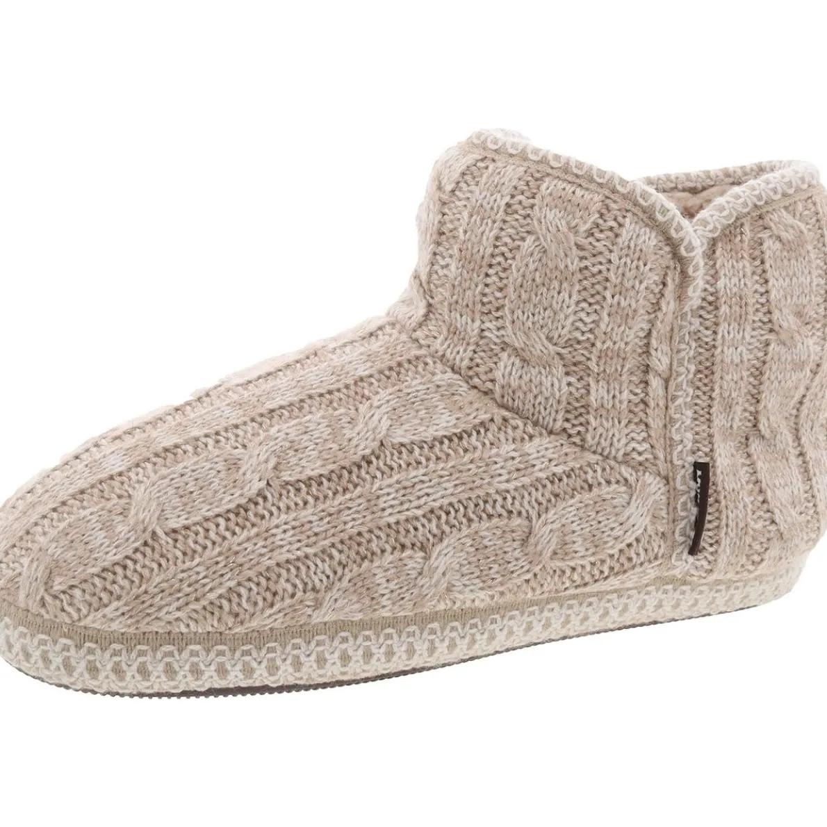 Faux Fur Lined Faux Fur Bootie Slippers