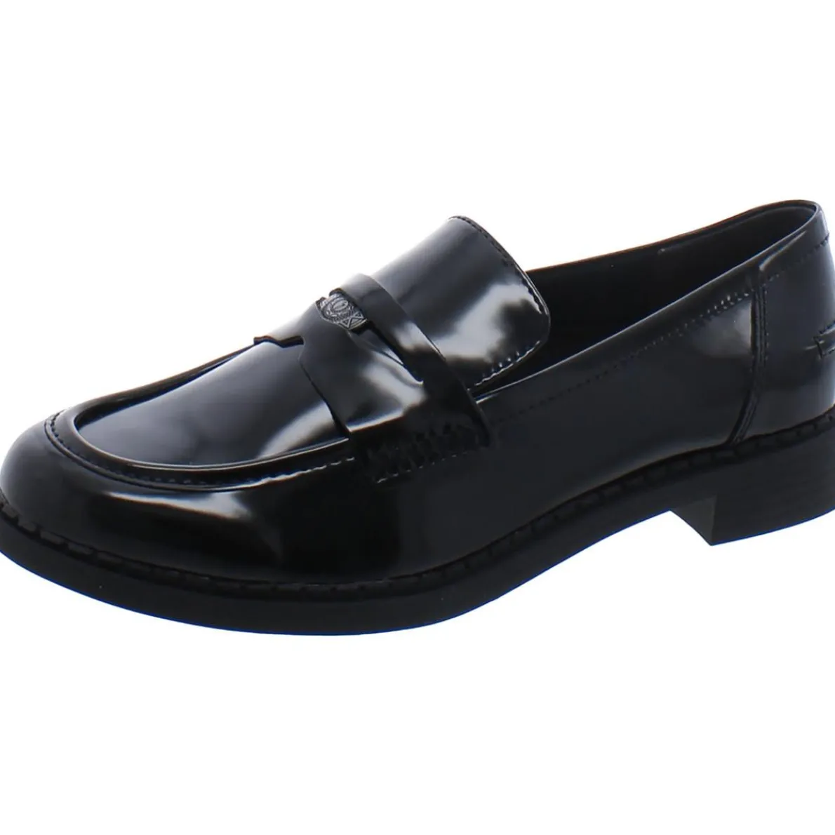 Faux Leather Penny Loafers