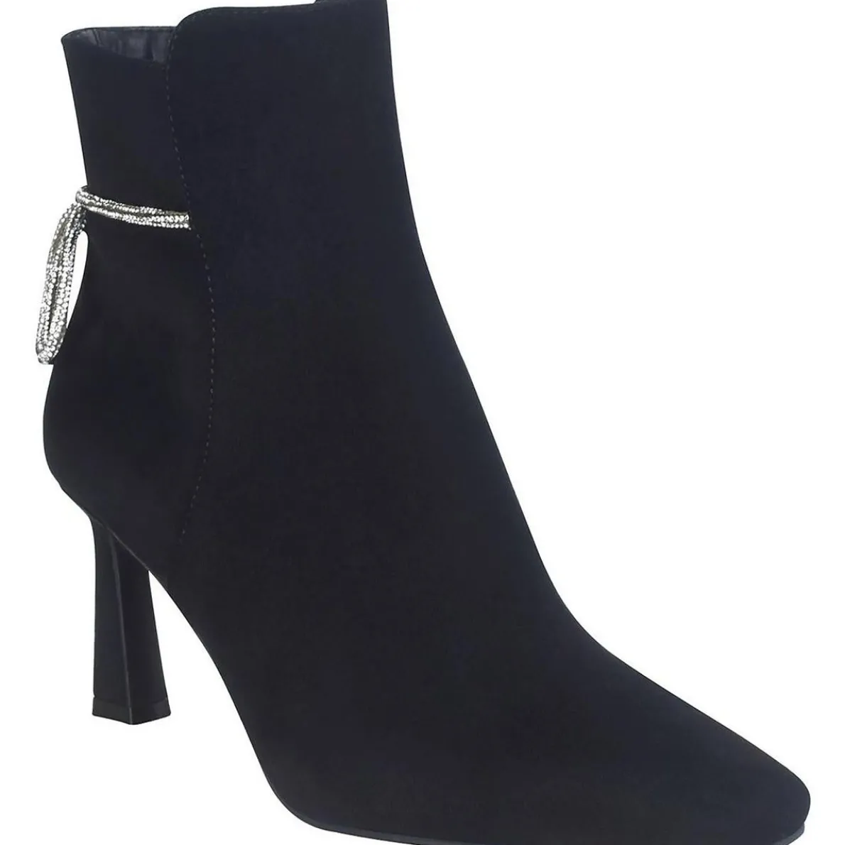 Vangie Faux Suede Embellished Ankle Boots