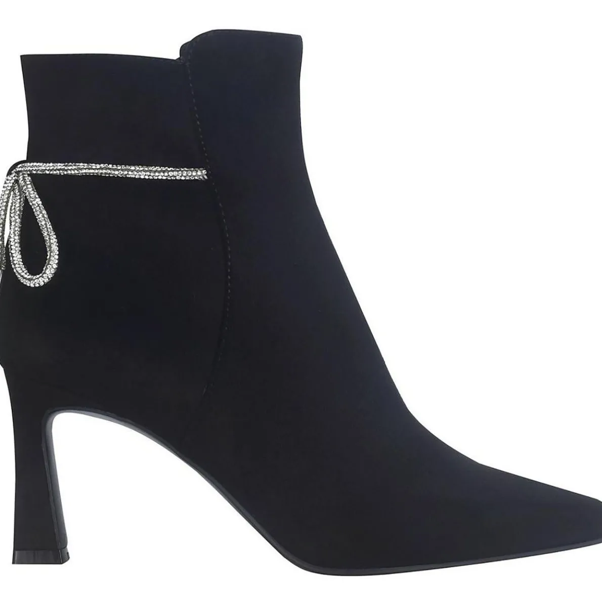 Vangie Faux Suede Embellished Ankle Boots