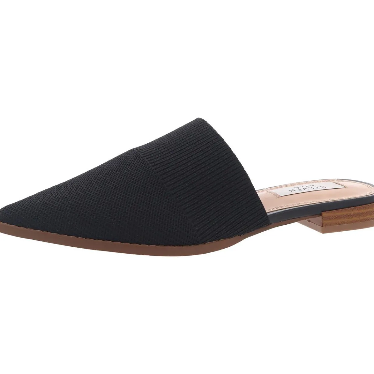 Viena Ribbed Trim Knit Mules