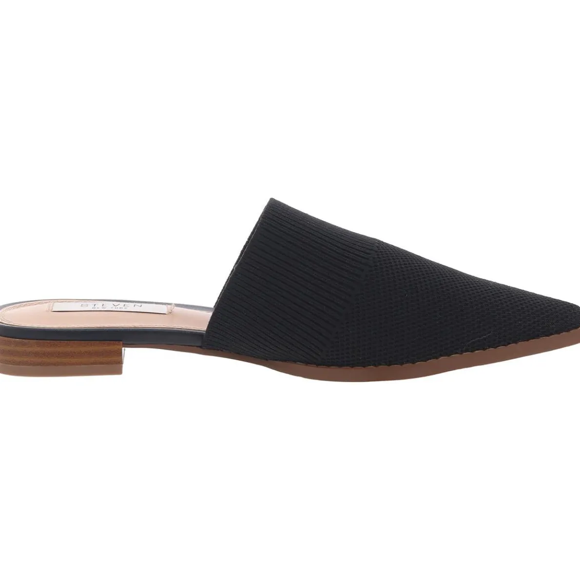 Viena Ribbed Trim Knit Mules