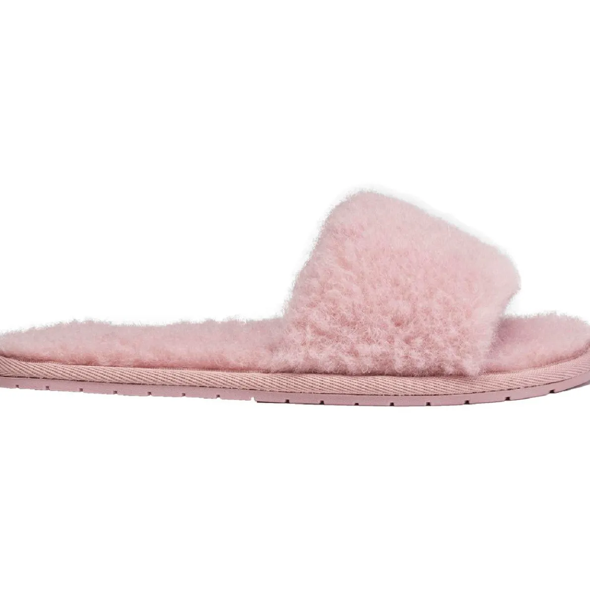 Carmen Faux Fur Open Toe Slide Sandals