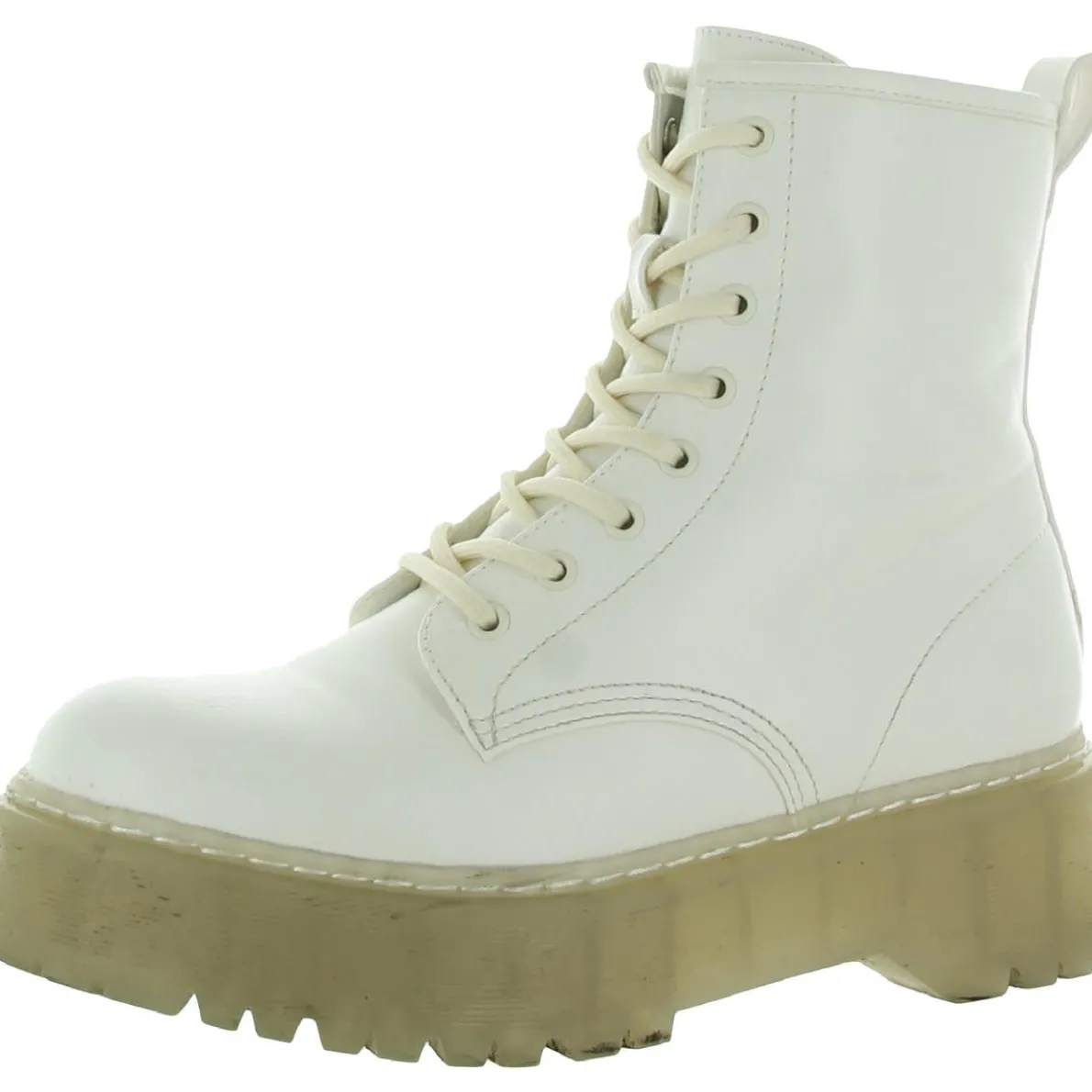 Bettyy Zip Up Round Toe Combat & Lace-up Boots