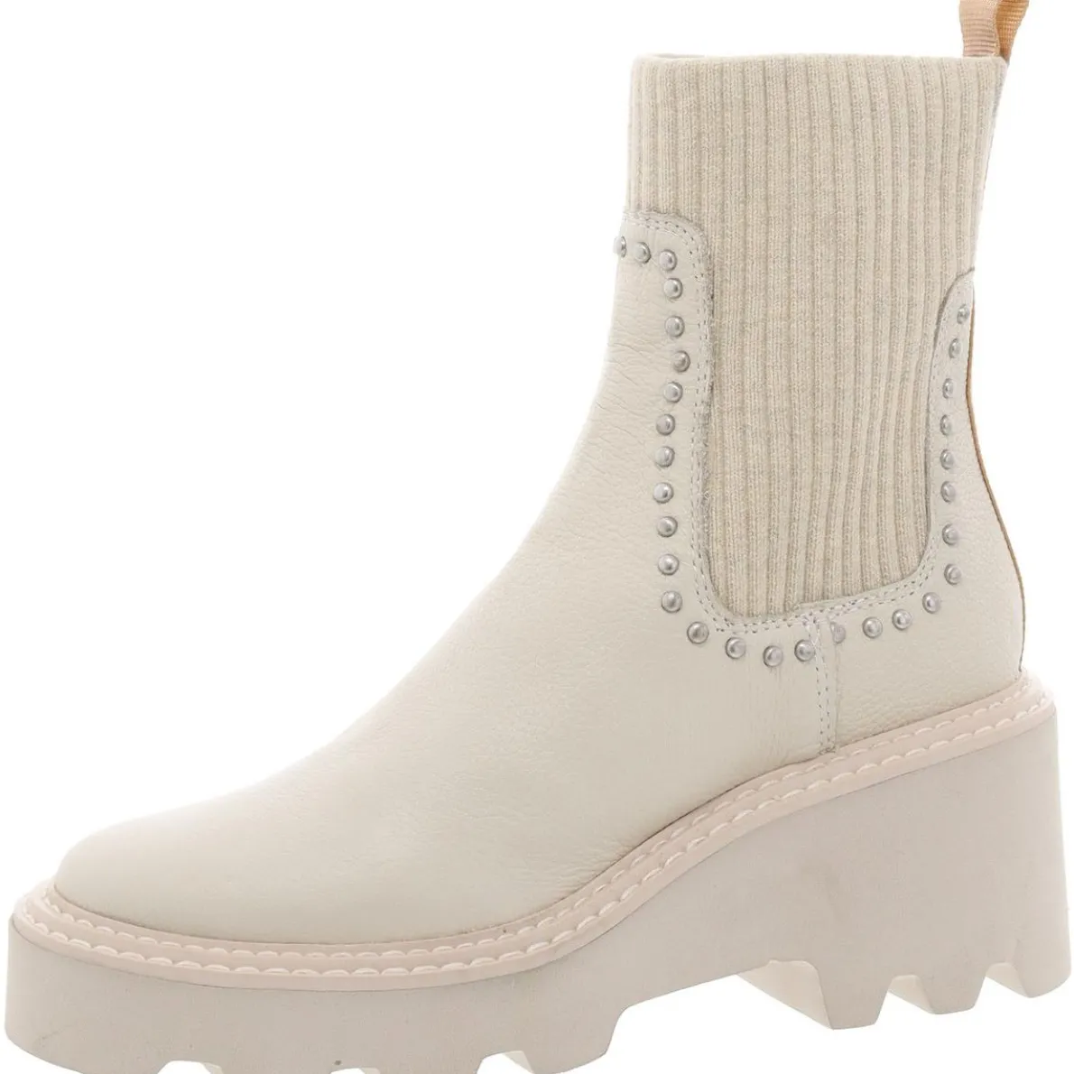 Studded Leather Chelsea Boots