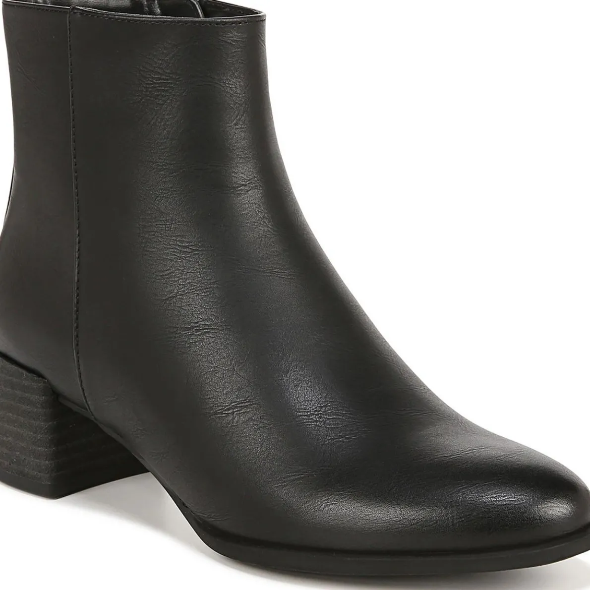 Rosa Faux Leather Almond Toe Ankle Boots