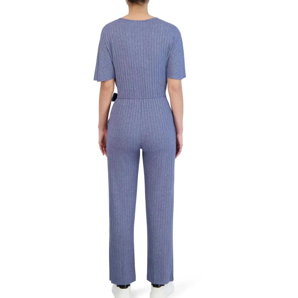 Knit Tie Front Jumpsuit