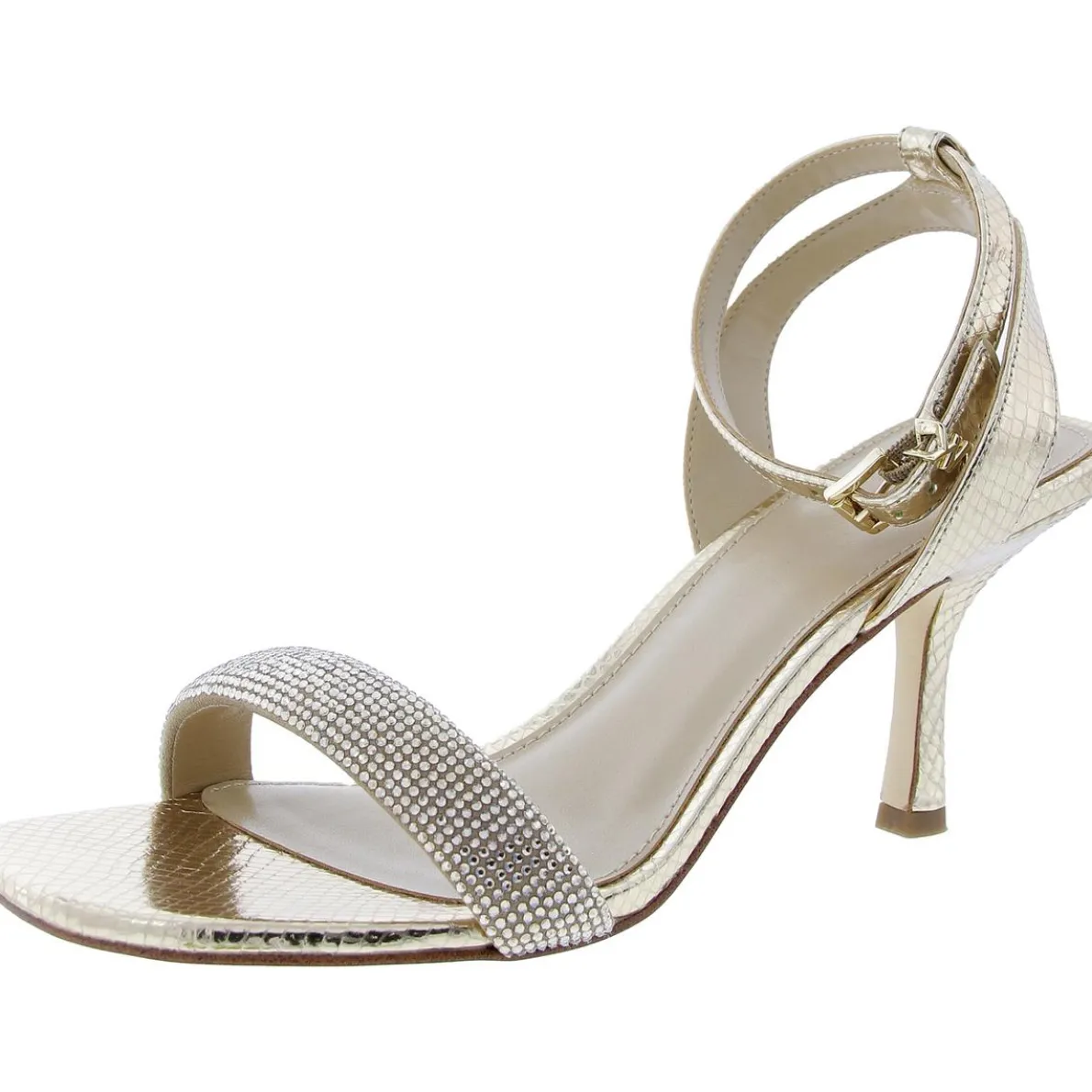 Carrie Leather Ankle Strap Heels
