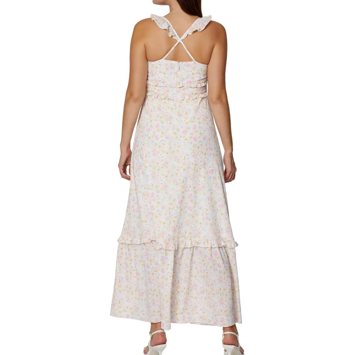 Floral Ruffled Maxi Dress