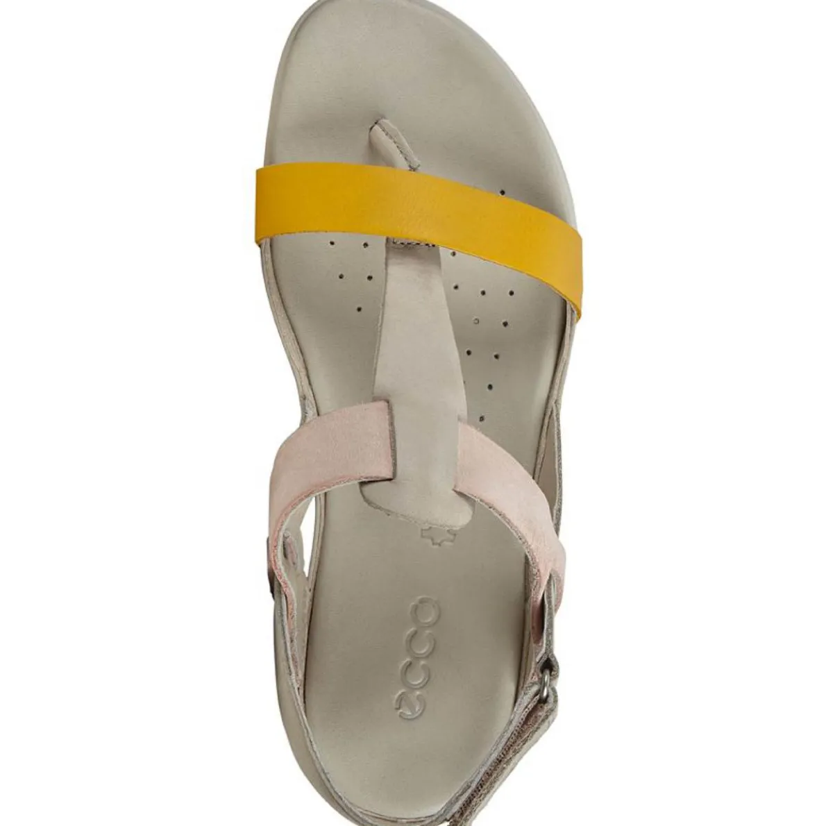 Flash Leather Flat T-Strap Sandals