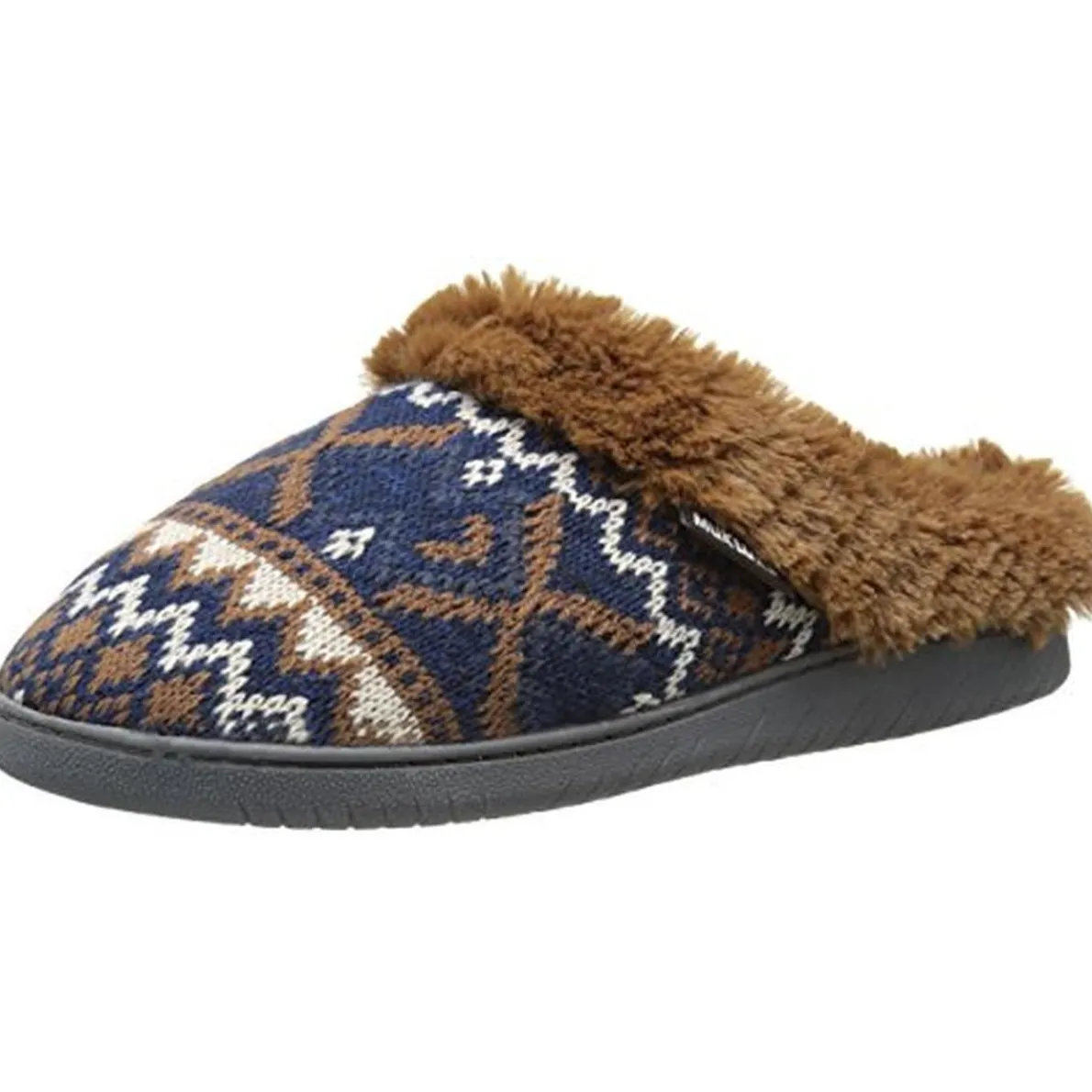 Nordic Indoor/Outdoor Faux Fur Slip-On Slippers