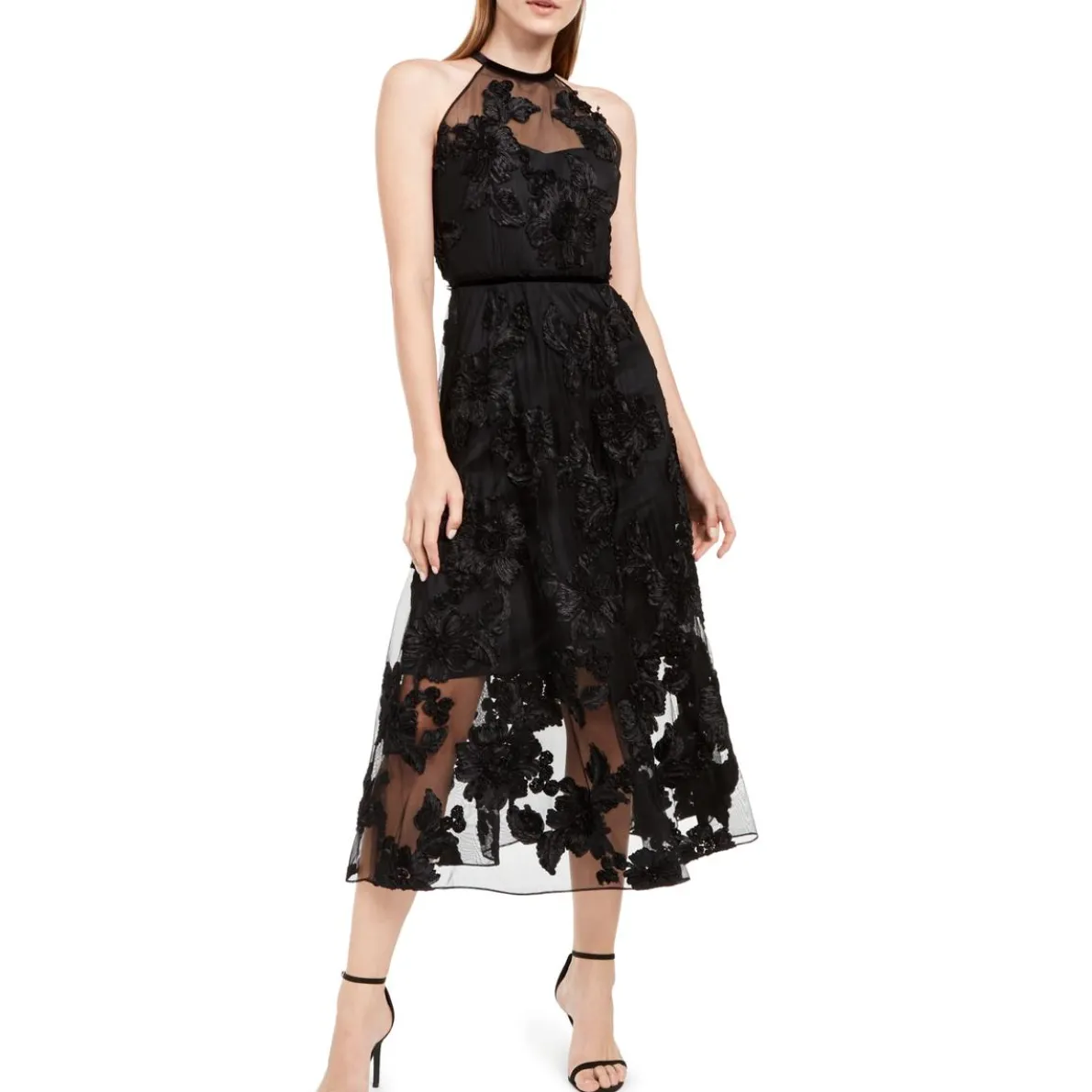 Myranda Embellished Halter Party Dress