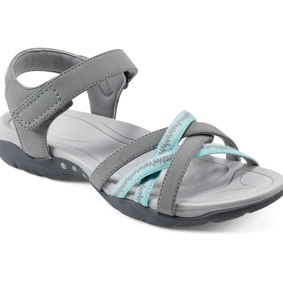 Cushioned Footbed Faux Leather Strappy Sandals