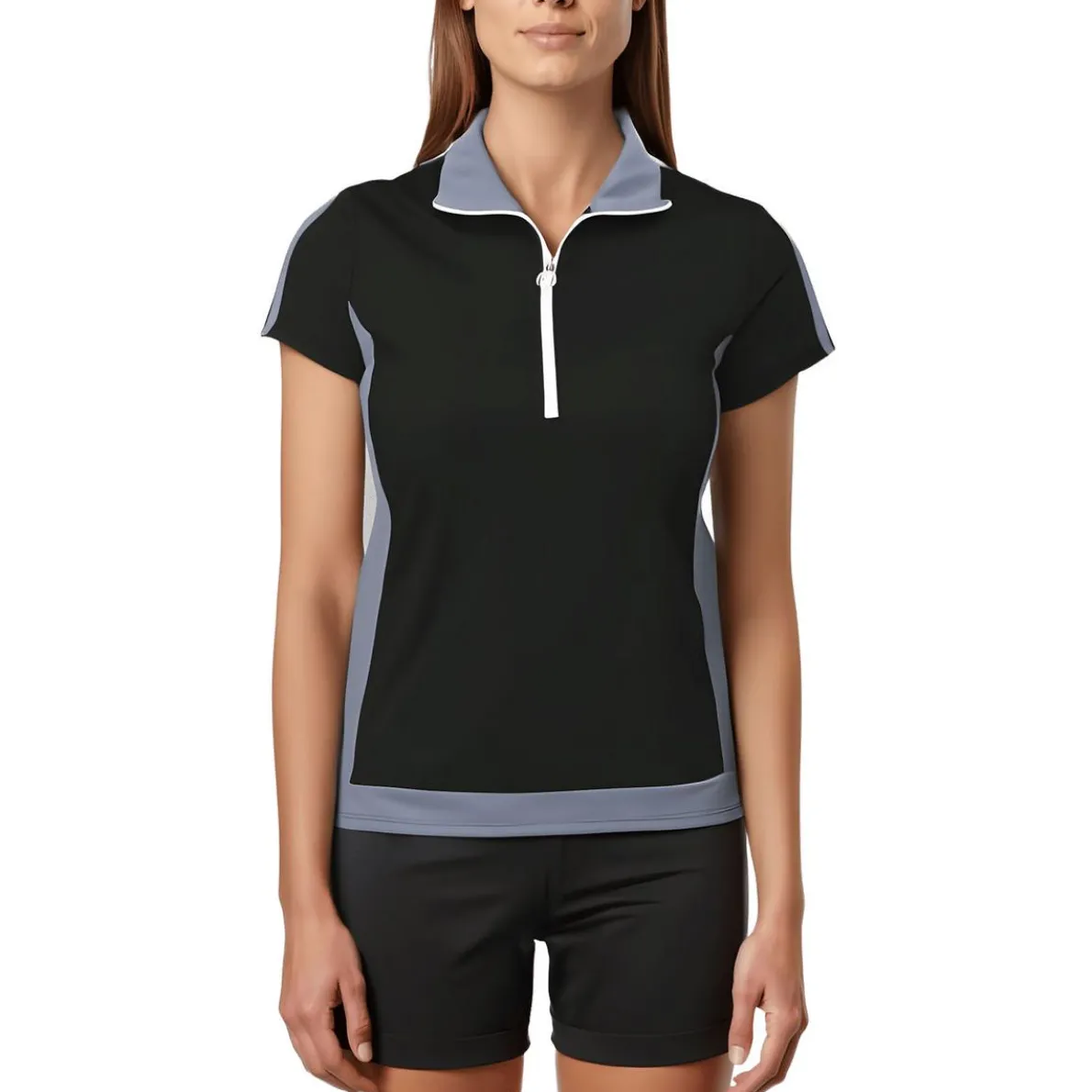 Collar Nylon 1/2 Zip Top