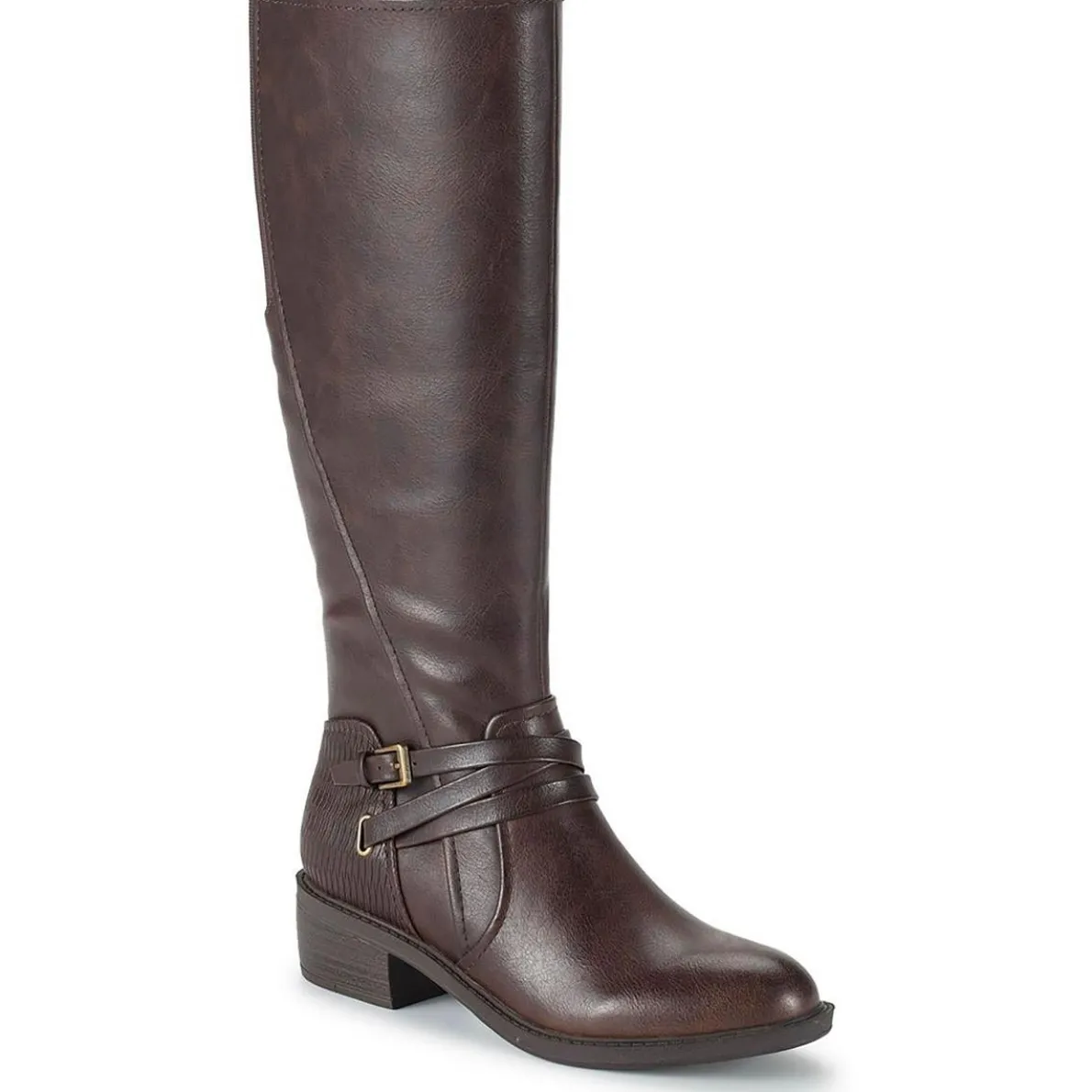 Stratford Faux Leather Mid-Calf Boots