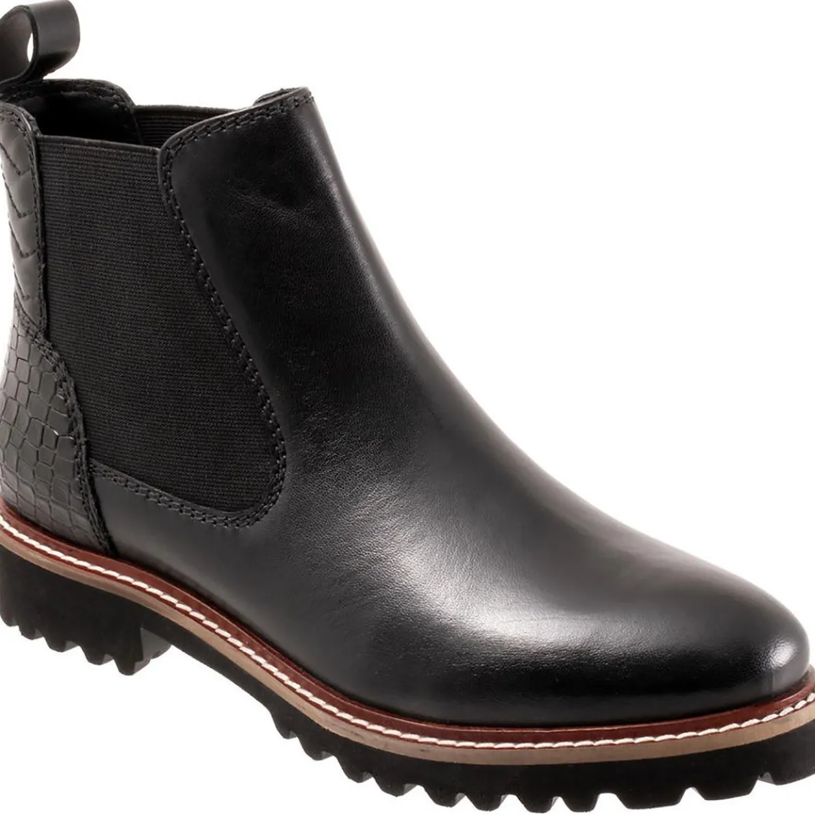 Indy Patent Leather Pull On Chelsea Boots