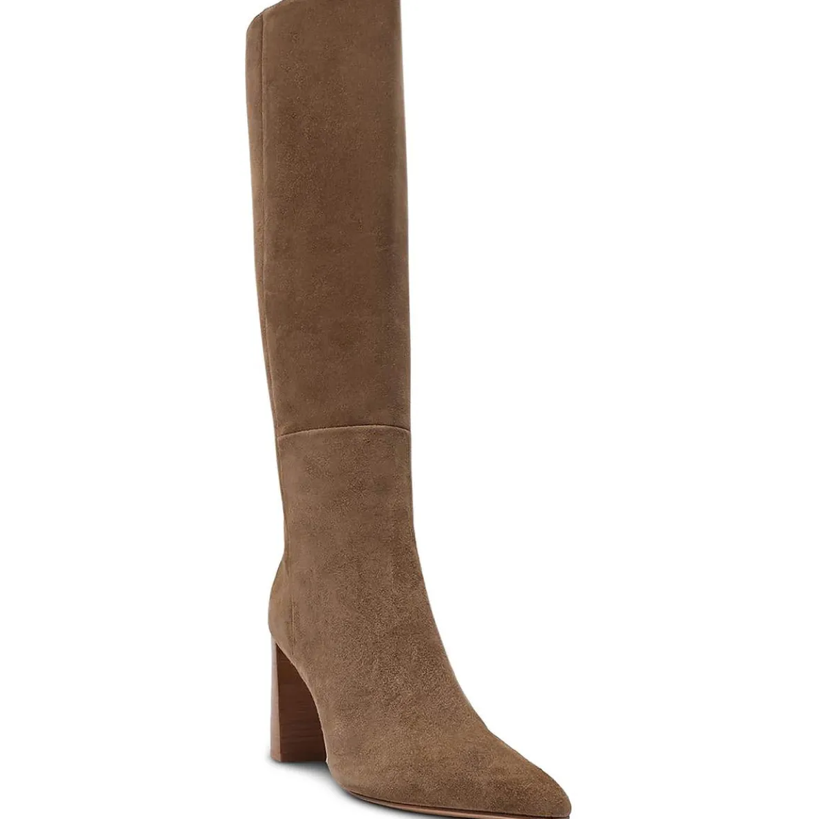 Leather Zipper Knee-High Boots