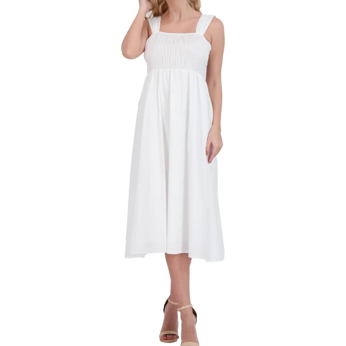 Ruched Midi Midi Dress