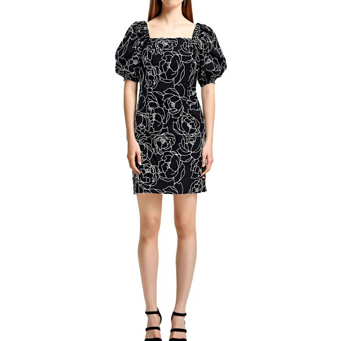 Embroidered Mini Dress