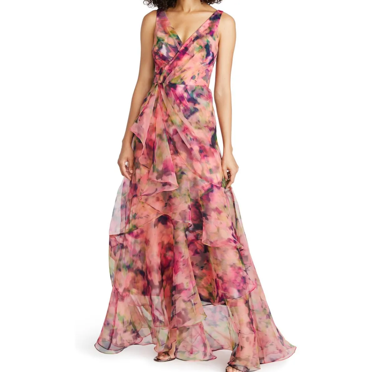 Raisa Ruffled Evening Dress