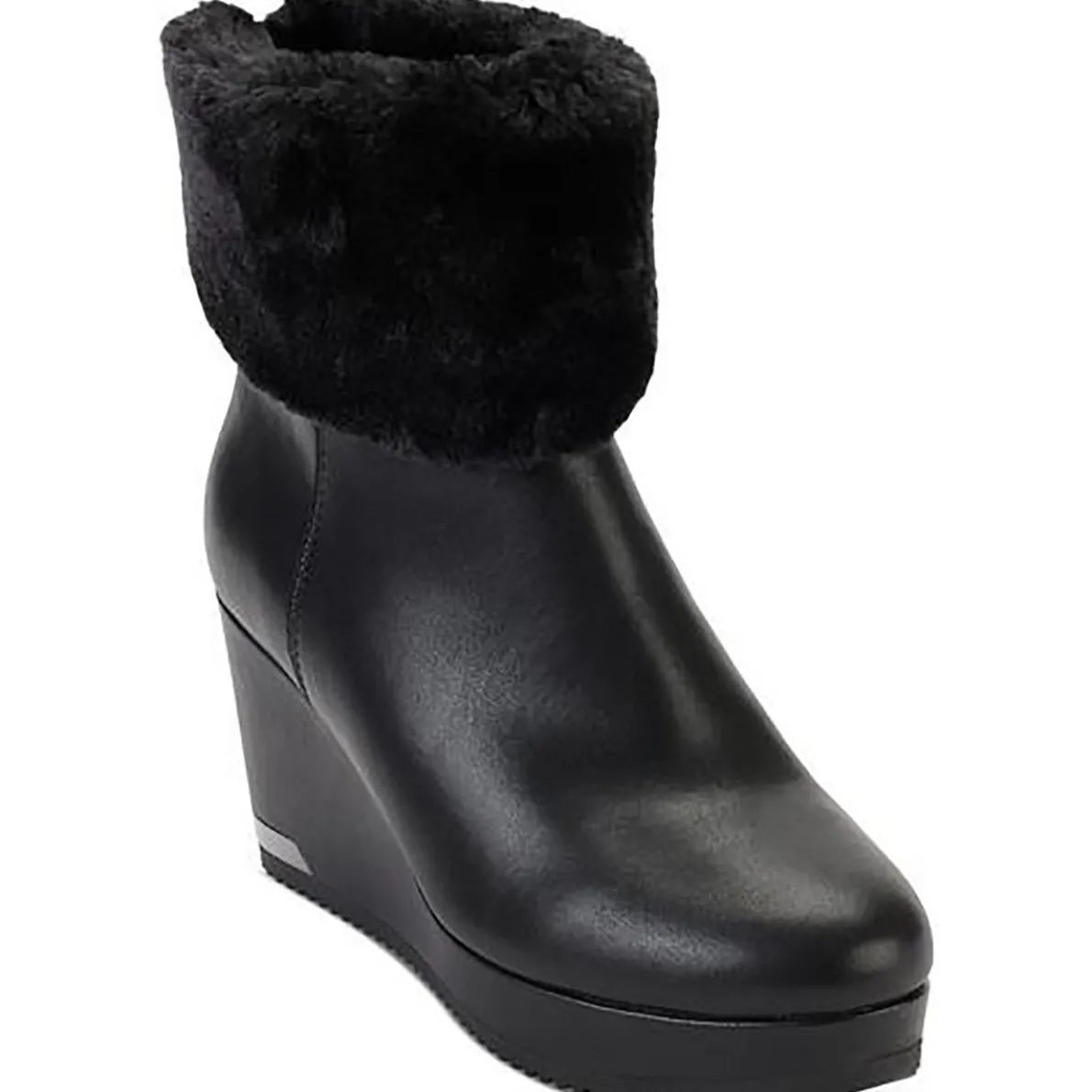 Nadra Padded Insole Faux Fur Wedge Boots