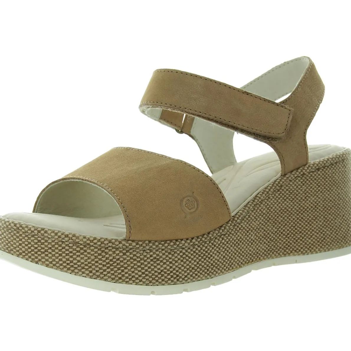 Solid Leather Platform Sandals