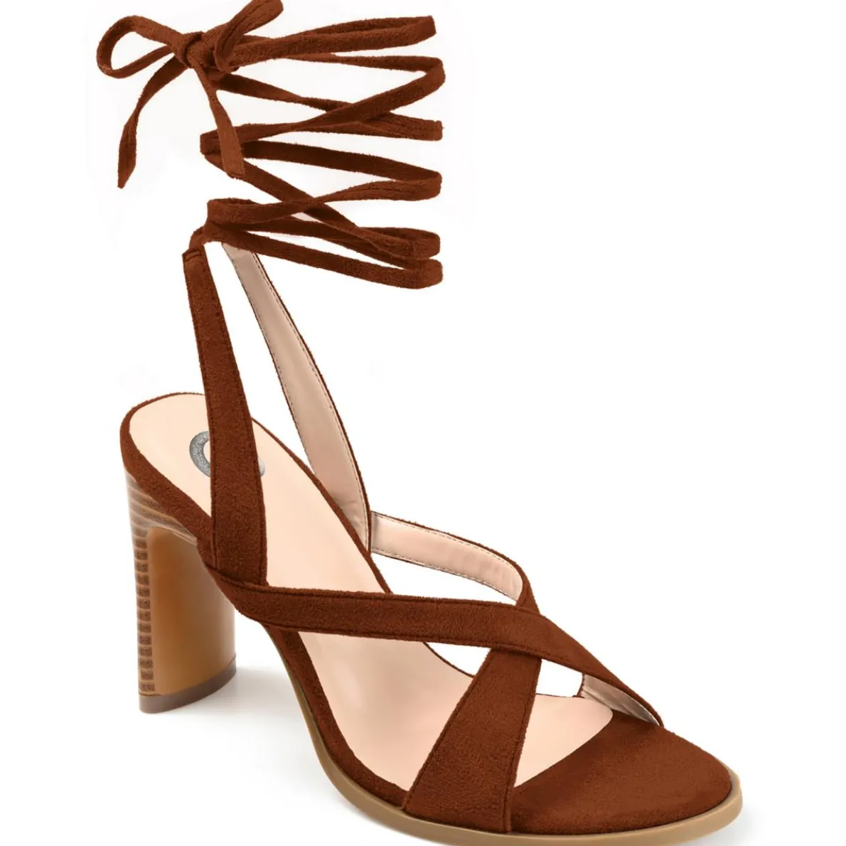 Adalee Faux Suede Criss-Cross Front Pumps