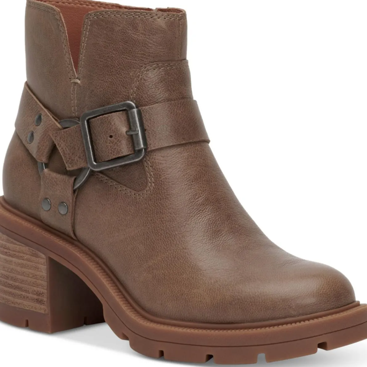Slyvin Leather Zipper Booties