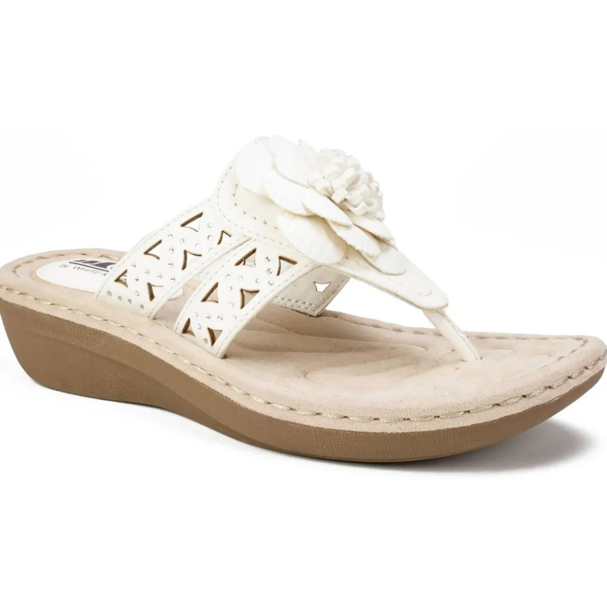 Cynthia Dressy Floral Design Thong Sandals